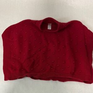 Carter's Red Girls Cowl Neck Sleeveless Sweater/Shrug